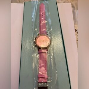 Pink-Strap Roman Numeral Wristwatch